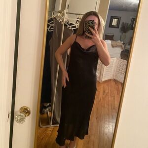 Elegant Black Slip Dress